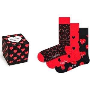 Happy socks 3-pack i love you gift box, 41-46