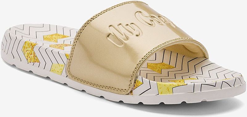 Damesslippers coqui cleo zigzag/goud 36