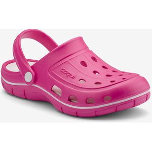 Damesklompen coqui jumper lt. fuchsia/wit 37