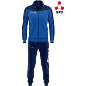 Sports set givova roma royal-blue, l