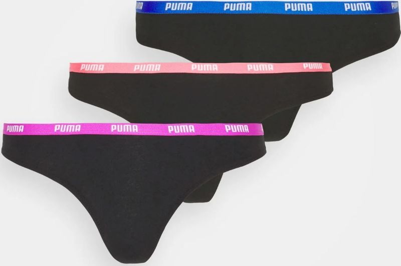 Puma - Damesstring 3-pack - Roze - Model 701224757 - Zacht Katoen en Elastaan