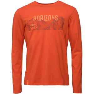 Loap - Alvar - Heren T-shirt - Oranje - Lange Mouwen