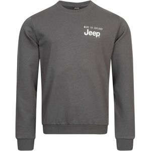 Jeep - Sweatshirt - Heren - Katoen - Met Fleece - Ronde Hals