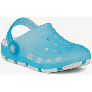 Kinderklompen coqui jumper fluo turkoois / wit 26/27