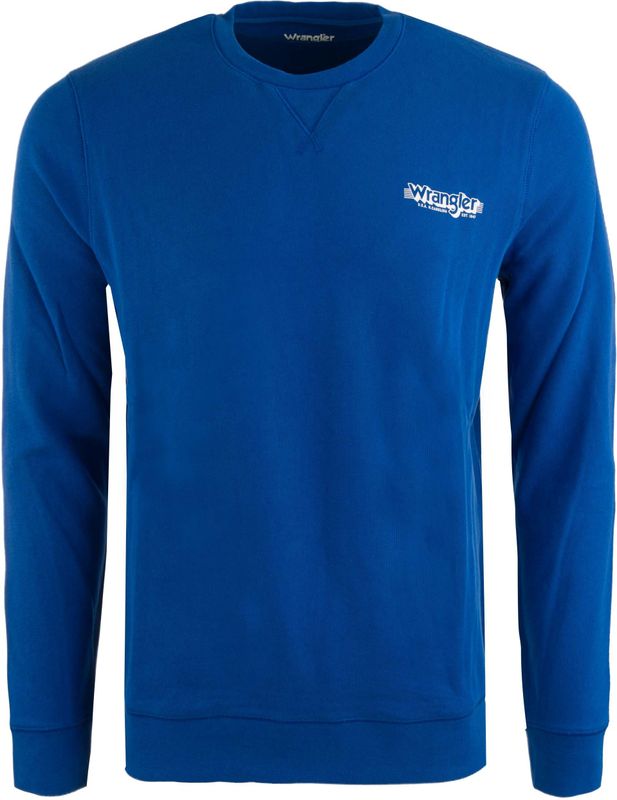 Wrangler - Crew - Sweatshirt - Zwart - Heren - 2XL - 100% Katoen