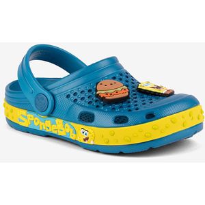 Kinderklompen coqui lindo oceaanblauw/sb geel sb spongebob + amulet 28/29