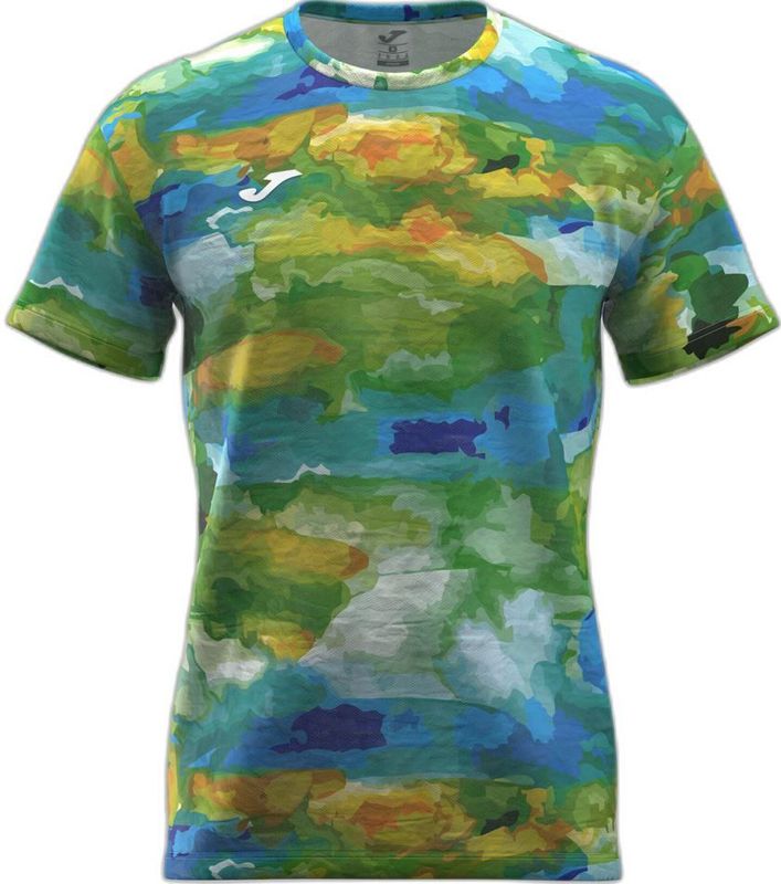 Joma - R-City - Heren Hardloopshirt - Groen - Ademend en Licht