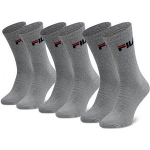 Fila crew tennis sokken 3-pack unisex antraciet 35-38