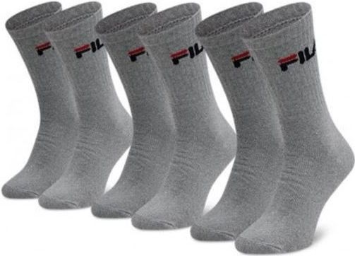 Fila crew tennis sokken 3-pack unisex antraciet 35-38