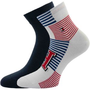Tommy Hilfiger - Heren Patch Sokken - Katoen Mix - 39-42