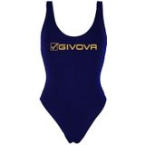 Dames badkleding givova olympisch zwempak blauw s