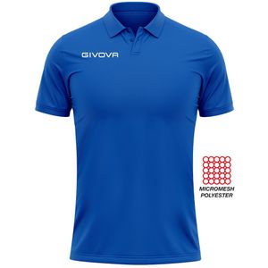 Givova - Polo Unisexe Pocket - Korte Mouwen - 100% Polyester Micromaille - Geborduurd Logo