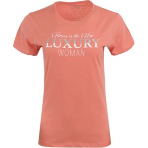 Dames - T-shirt - Savannah - Coral - Athl DPT - Katoen