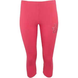 Dames 3/4 leggings fuchsia xl - sportief & ademend