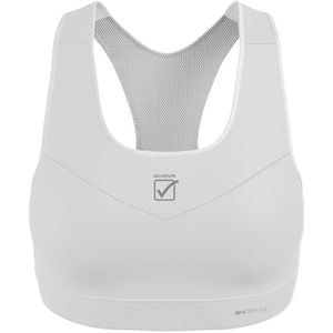 Sports bra givova top donna white, l