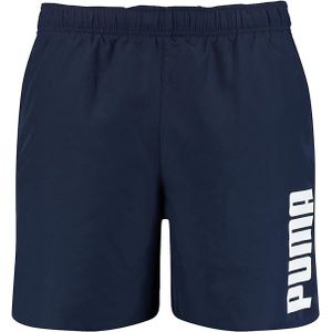PUMA - Swim Mid - Zwemshort - Marineblauw - Sneldrogend Stretchmateriaal