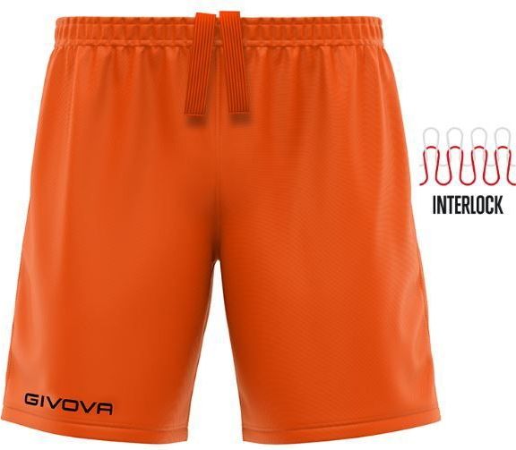 Sports shorts givova short capo orange, 2xl