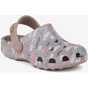 Kinderklompen coqui little frog taupe auto's 23/24