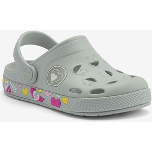Kinderklompen coqui froggy kaki grijze harten 26/27