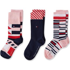 Tommy Hilfiger - Cadeaubox - Kindersokken - Maat 35-38 - Hoogwaardig Katoen