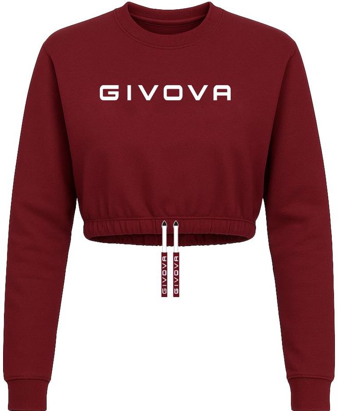 Givova - Crop Top - Dames - Lange Mouwen - 100% Katoen