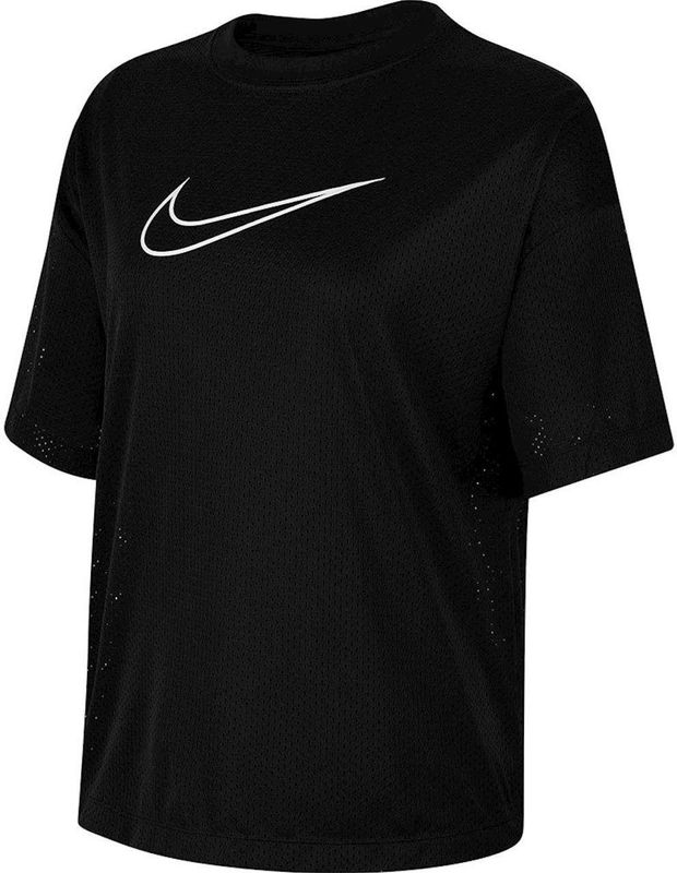 Nike - Sporwear Mesh - T-shirt - Zwart - Dames - Ademend