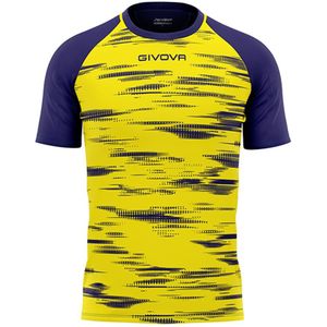 Sports t-shirt givova pixel blue-yellow, 3xl