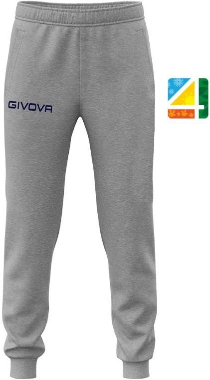 Givova - King Logo Small - Trainingsbroek - Rib aan de Onderkant - Ongeborsteld Fleece