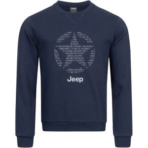 Jeep - Sweatshirt - Heren - Met Ronde Hals - Fleece - Ster Afdruk