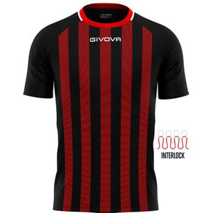 Givova - Rugby T-shirt - Zwart-Wit - Ademend - Duurzaam