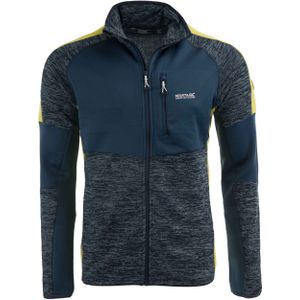 Regatta - Coladane II - Heren Sweatshirt - Donkerblauw - Met Gele Panelen