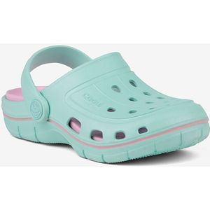 Kinderklompen coqui jumper lt. mint/roze 32/33