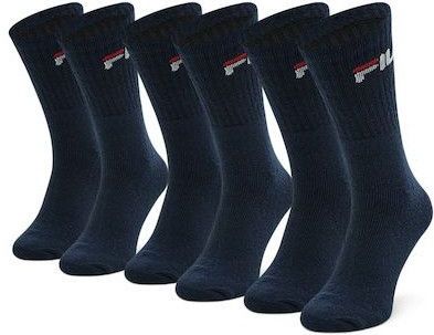 Fila sokken crew tennis 6-pack unisex marineblaw 43-46