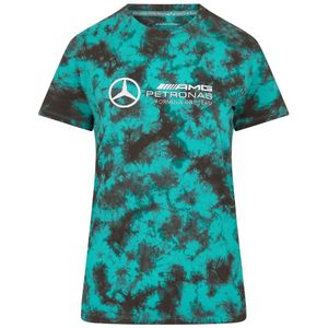 Mercedes-AMG Petronas F1 - Tie-Dye T-shirt - Multicolor - Dames - 100% Biologisch Katoen