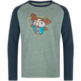 Jongens katoenen t-shirt met lange mouwen kilpi sonier-jb groen 86