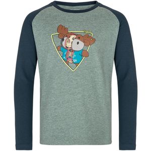 Jongens katoenen t-shirt met lange mouwen kilpi sonier-jb groen 86