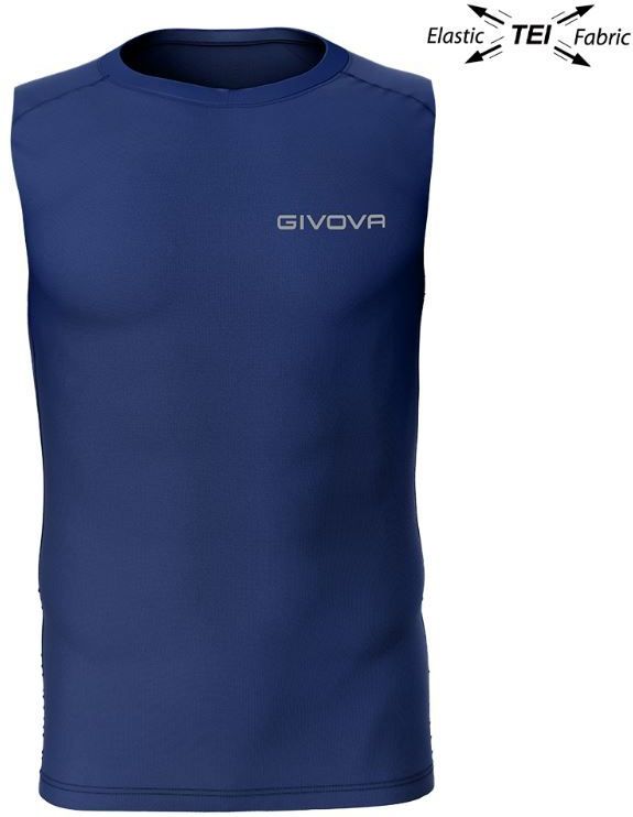 Elastische tanktop givova technival corpus 1 blue navy s