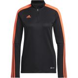 Adidas wms tiro ls trui black-app zonne-rood, s
