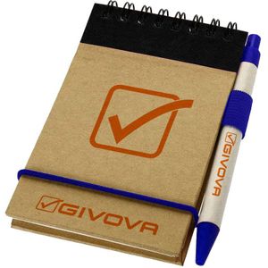 Givova block notes con penna givova unica