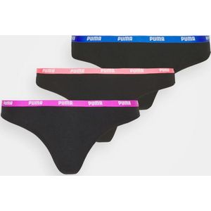 Puma - Damesstring 3-pack - Zwart - Model 701224757 - Katoen en Elastaan