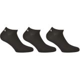 Fila - Invisible Socks 3-Pack - Sneakersokken - 43-46 - Zwart