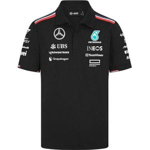 Mercedes amg petronas f1 2024 men's team polo shirt black