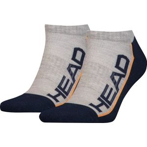 Socks head sneaker 2-pack grey-navy, 39-42