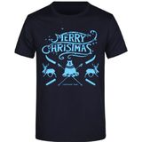 James Nicholson - Kerst T-shirt - Marine - Katoen - Comfortabel Ontwerp