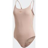 Adidas originals geribbeld bodysuit crème - damesaat 40