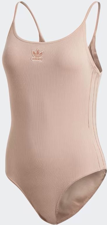 Adidas originals geribbeld bodysuit crème - damesaat 40