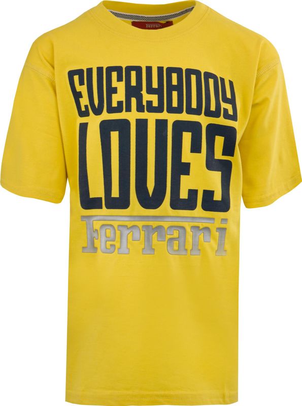 Ferrari - jr - T-shirt - Geel - Katoen