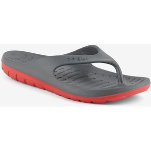 Slippers voor heren coqui zucco dk. grijs/rood 44