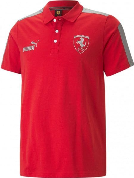 Ferrari - MT7 Monochrome Polo - Rood - Luxe Katoen - Herenpolo