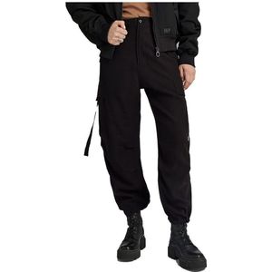 G-star Cropped Drawcord Cargo Pants Zwart 28 Vrouw